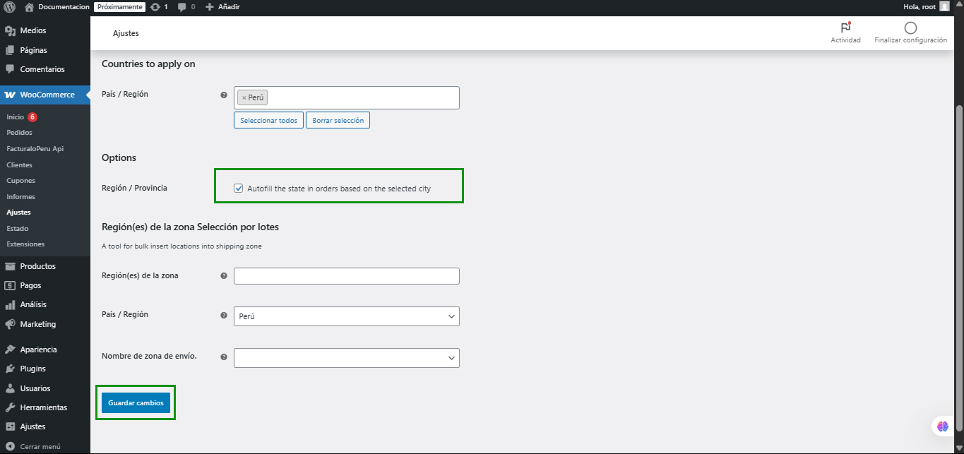 Autofill ubigeo
